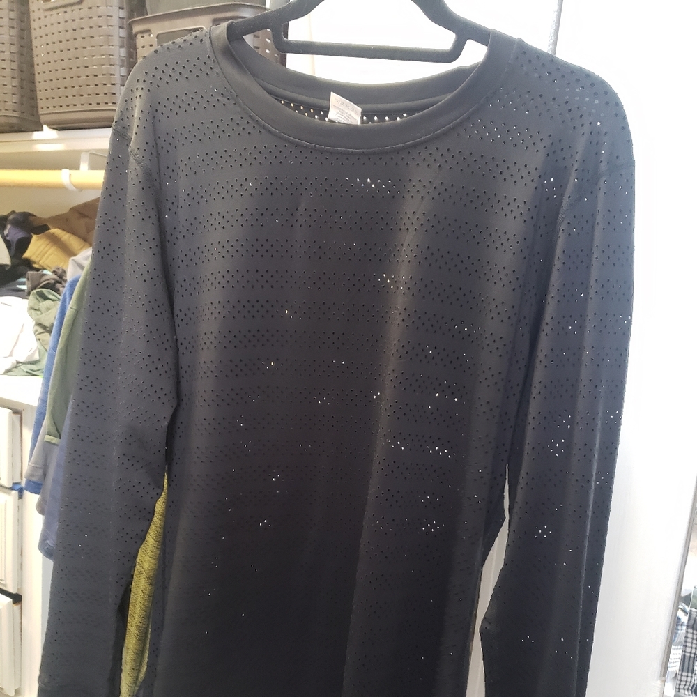 Zyia Black Chill Long Sleeve Shirt XXL EUC